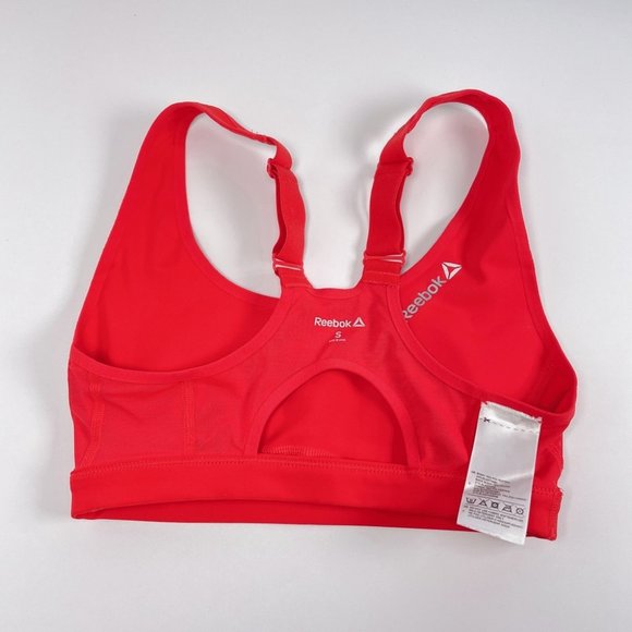 Reebok Red PlayDry Cross Back Mesh Full Support Size S - Picture 6 of 11